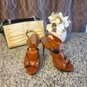 Bakers brown 4" high heels, size 10